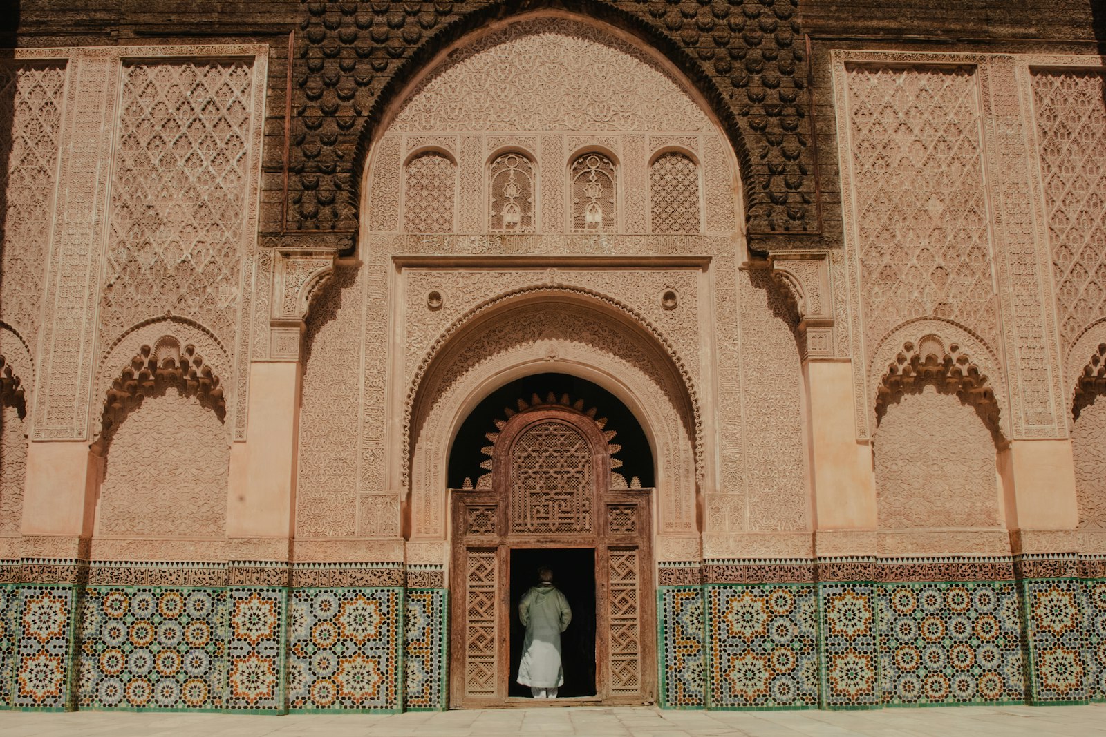 Porte traditionnelle d un riad