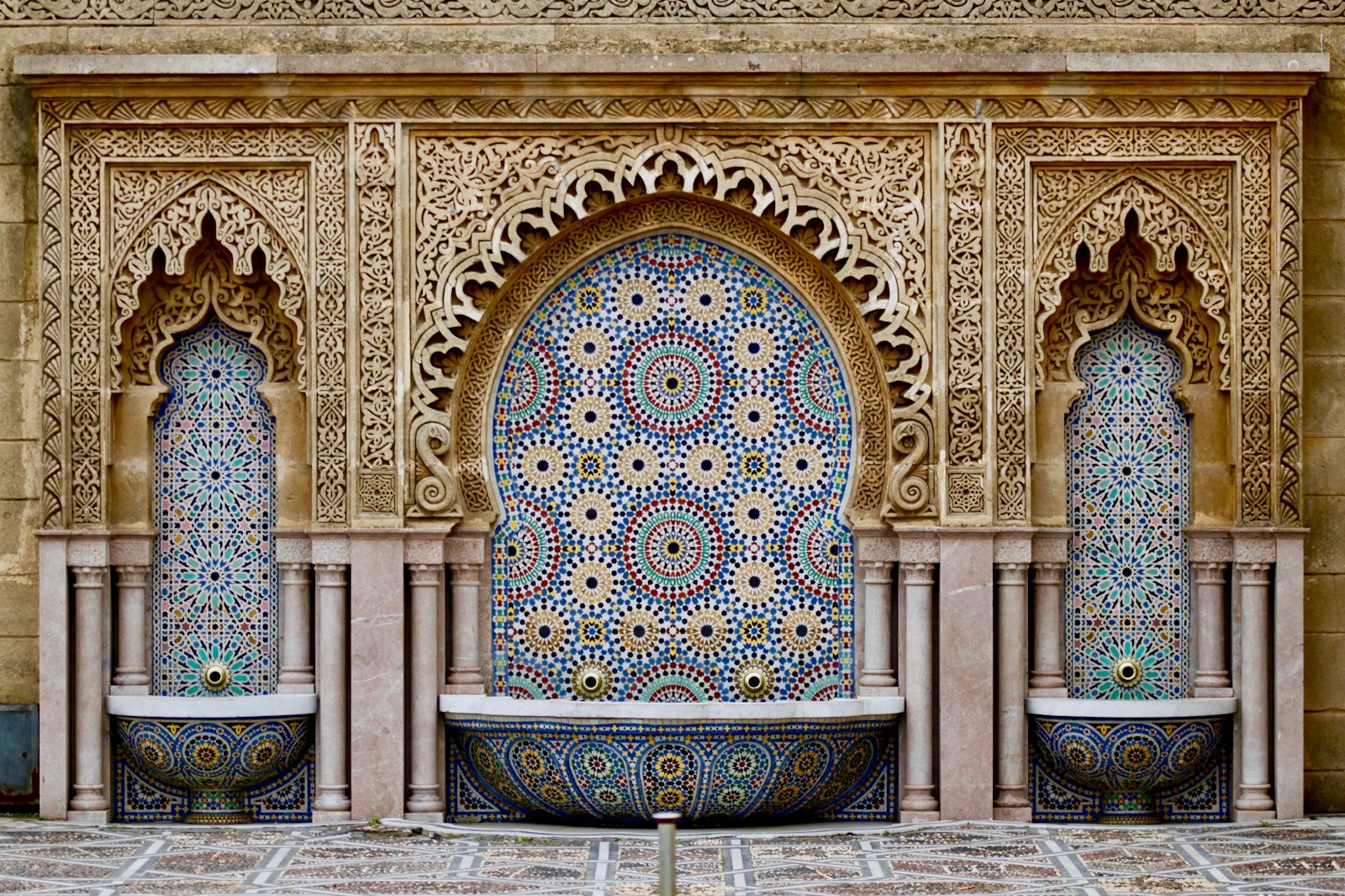 Patio de riad avec fontaine